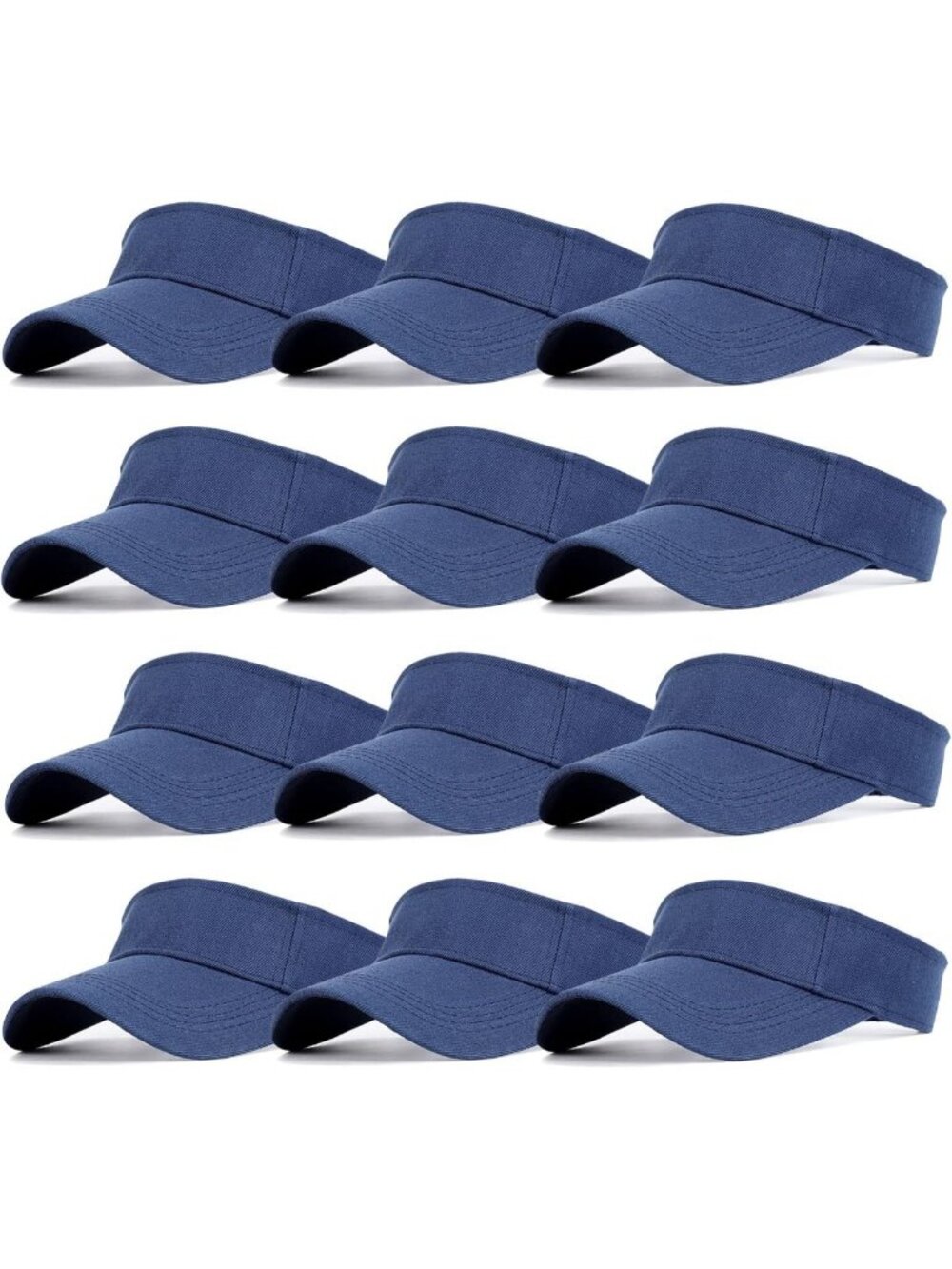 12 Pack Sun Visor Hats for Women & Men - Outdoor Sports, Beach, UV Protection